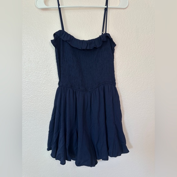 Altar'd State Pants - Altar’d State Women’s Navy Blue Romper